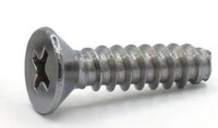 #8 X 3/4&quot; PHILLIPS FLAT HEAD TAPPING SCREW TYPE-B BLUNT POINT 18-8 STAINLESS